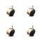 Service Caster 2.375 Inch Antique Brass Hooded Urethane Wheel Grip Ring Chair Casters, 4PK SCC-GR02S60D-NYU-WA-716X78-4 - alternate 1
